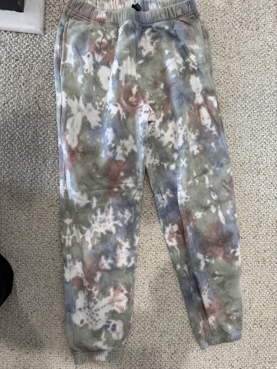 wild fable Pants - wild fable Tie-Dye Joggers in Olive, Blue & Brown